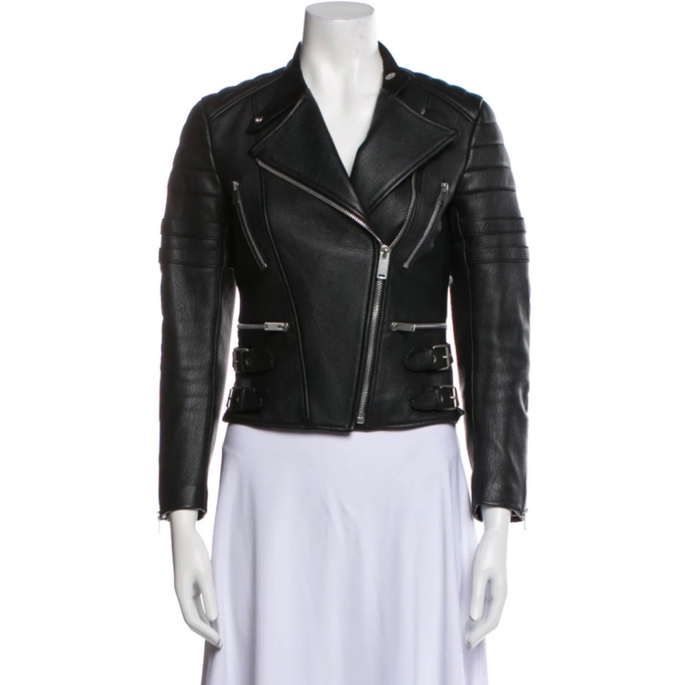 Celine Lamb Leather Biker Jacket